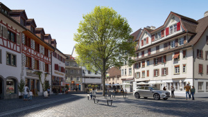 Visualisierung des Marktplatzes nachher.